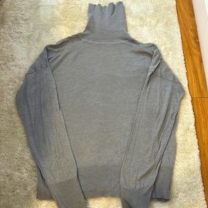 Grey fold over turtleneck very light weight